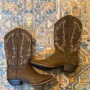 Justin Brown Western Cowboy Boots (women)